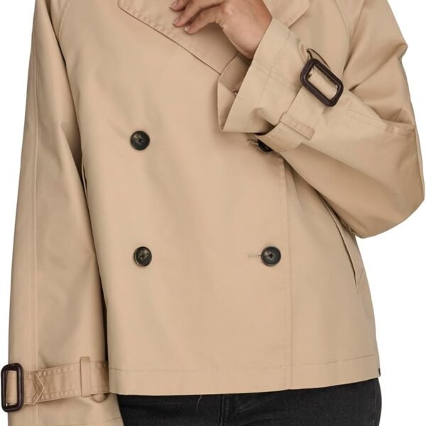 Women's Short Double-Breasted Trench Coat